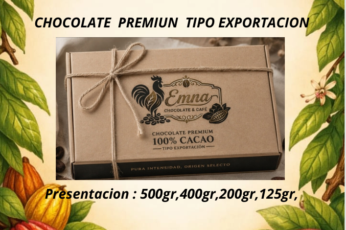 Chocolate premium EMNA tipo exportación